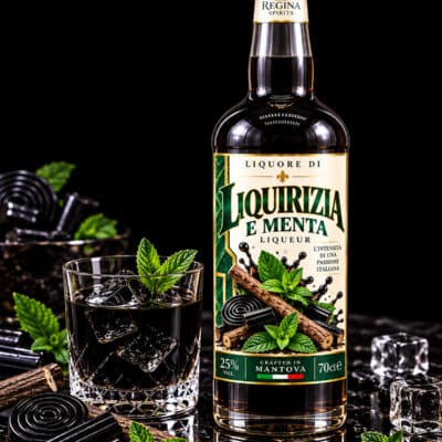 Liquore Liquirizia e Menta Regina artigianale di Mantova